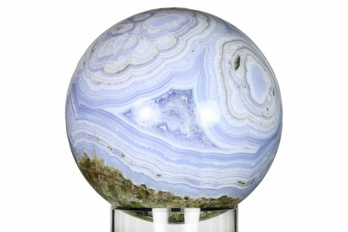 Amazing, Polished Blue Lace Agate Sphere - Namibia #279701